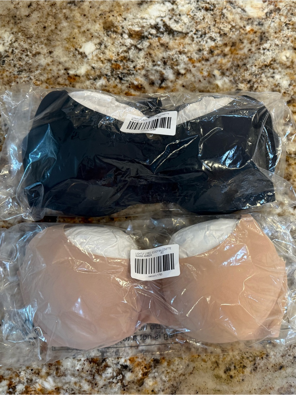 2 Soma Lightly Lined Seamless Scoop Balconette Bra Bras - Nude & Black
